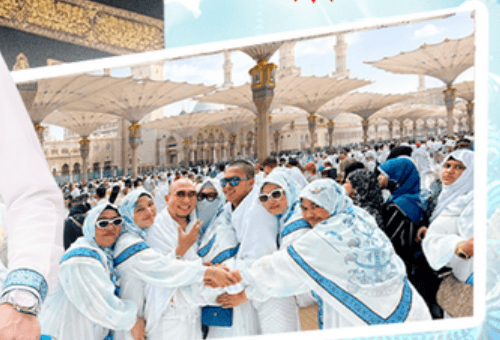 Kebersamaan jemaah Mitra Samira Travel Cikarang