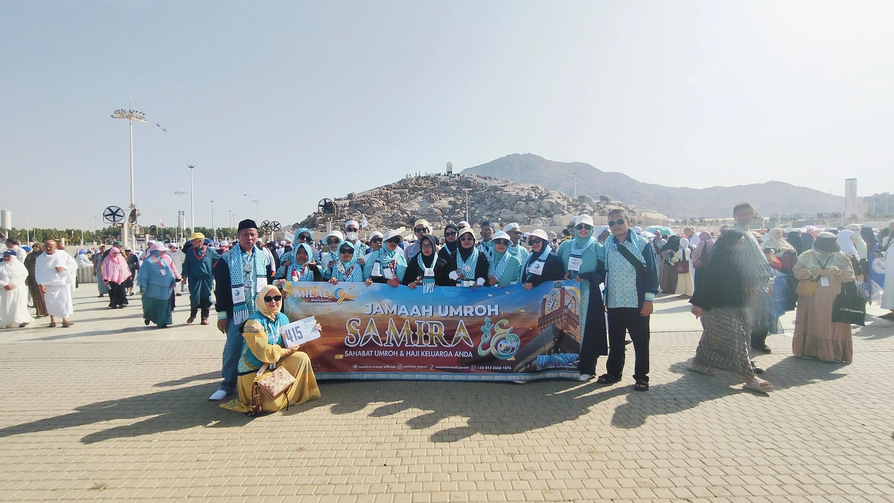 Rombongan jemaah di Jabal Rahmah